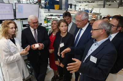 Bundespräsident Steinmeier zu Besuch am HI ERN