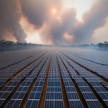 Mit Solaranlagen gegen Waldbrände